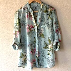 Kut from The Kloth Jasmine Chiffon Blouse Size M